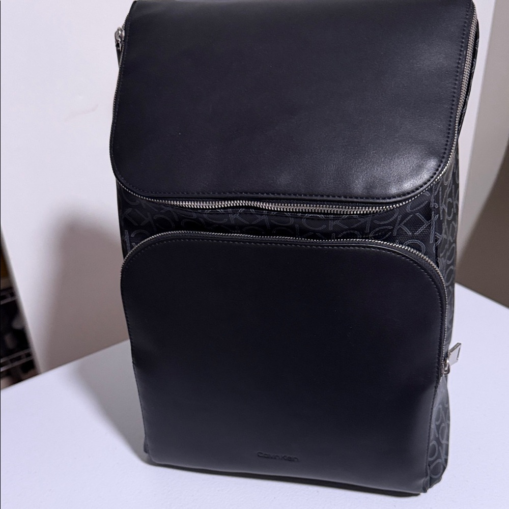 Calvin Klein Black and Gray Men's Backpack